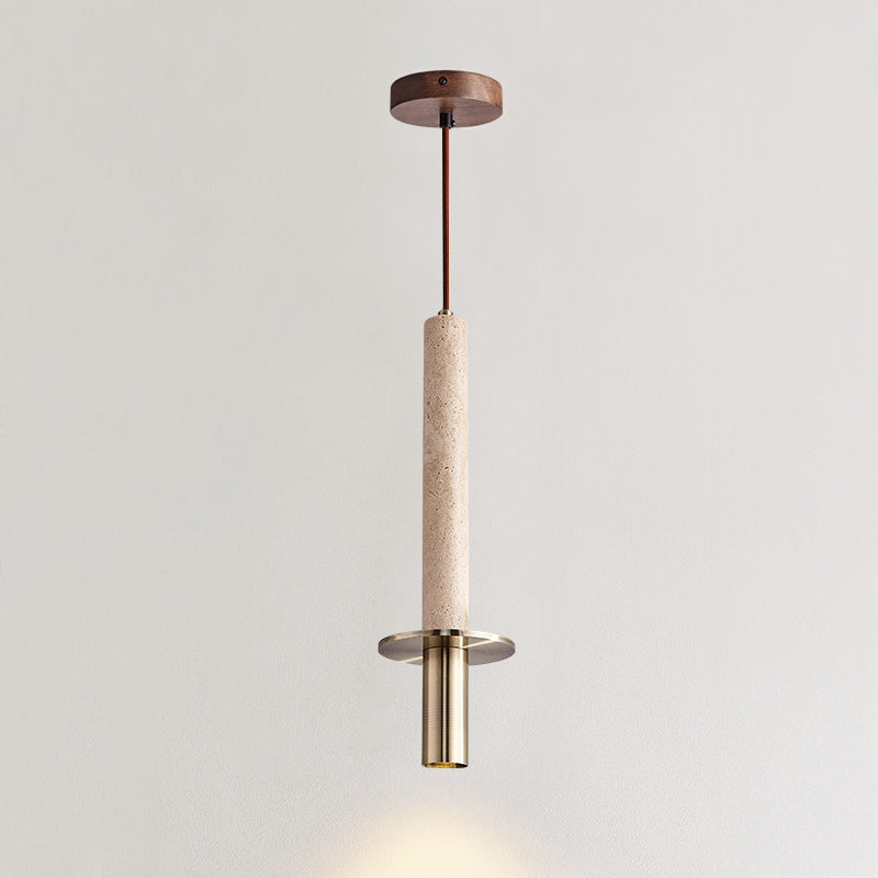 WOMO Travertine Long Cylinder Pendant Light - WM3110