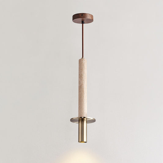 WOMO Travertine Long Cylinder Pendant Light - WM3110