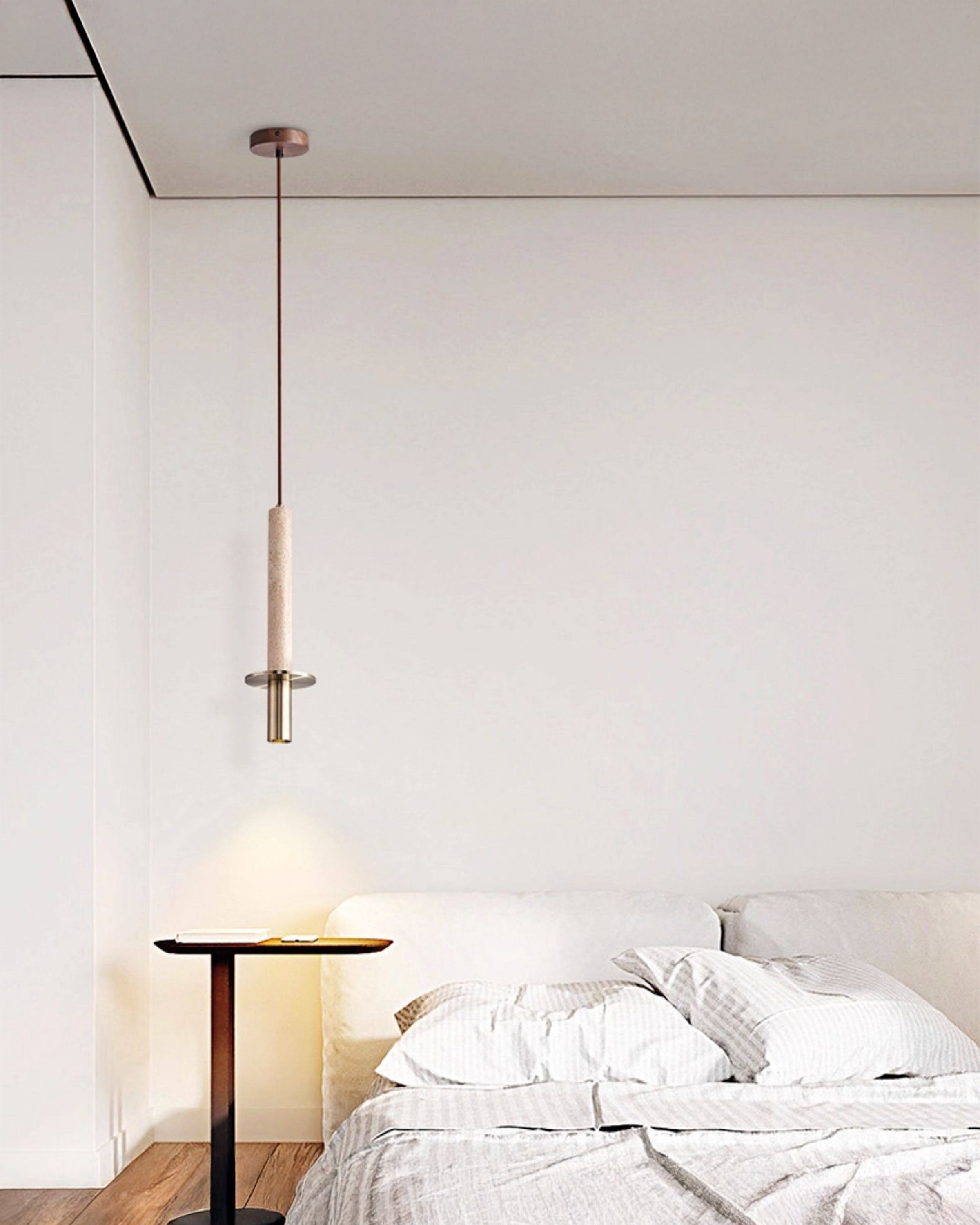 WOMO Travertine Long Cylinder Pendant Light - WM3110