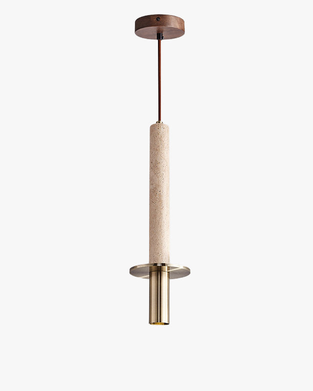 WOMO Travertine Long Cylinder Pendant Light - WM3110