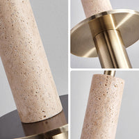 WOMO Travertine Long Cylinder Pendant Light - WM3110