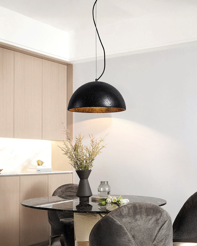 WOMO Natural Travertine Dome Pendant Light - WM3111
