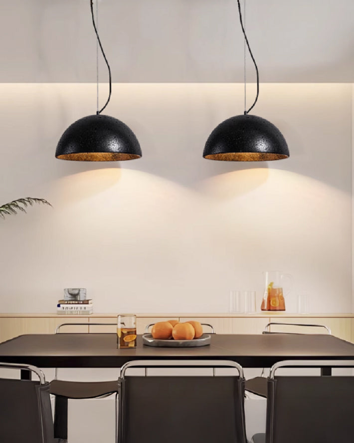 WOMO Natural Travertine Dome Pendant Light - WM3111