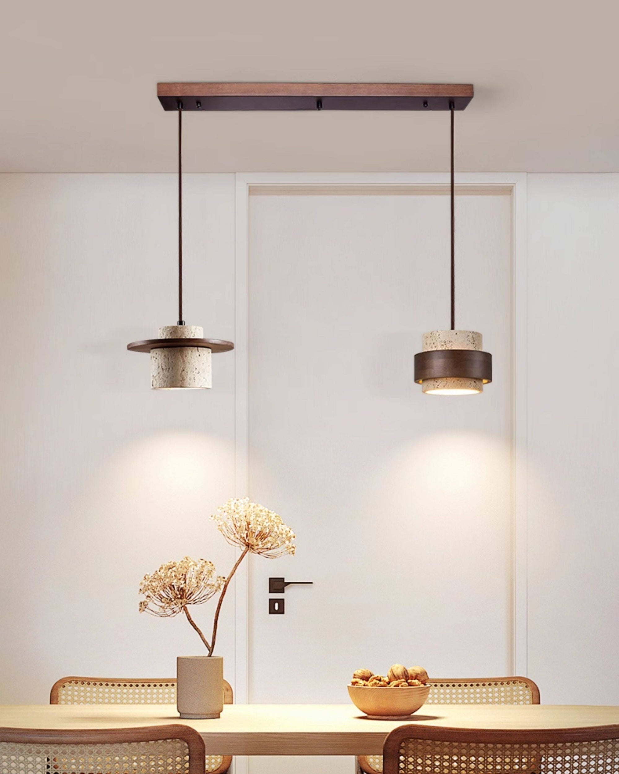WOMO Multiple Combinations Travertine Pendant Light-WM3113