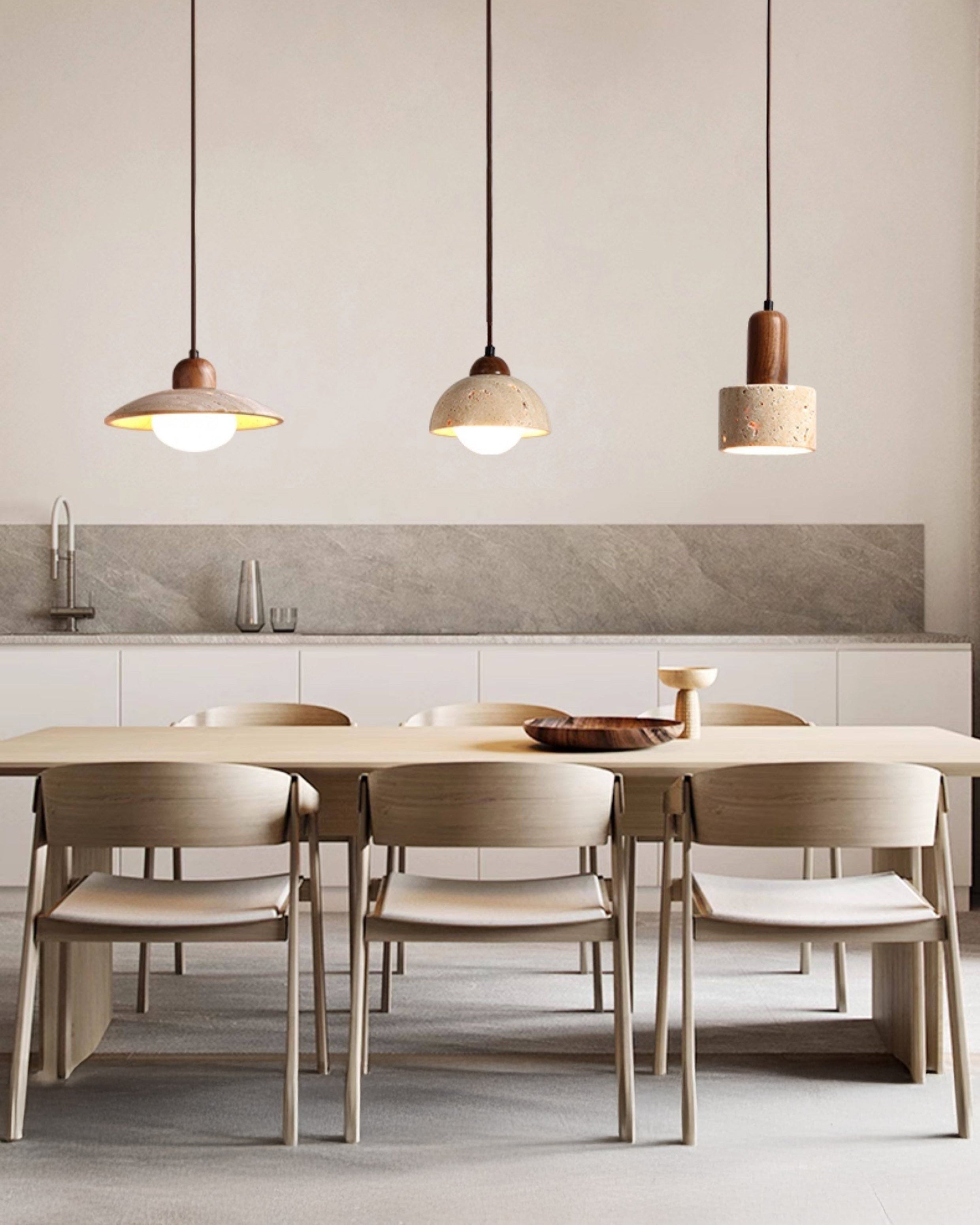 WOMO Multiple Combinations Travertine Pendant Light-WM3113