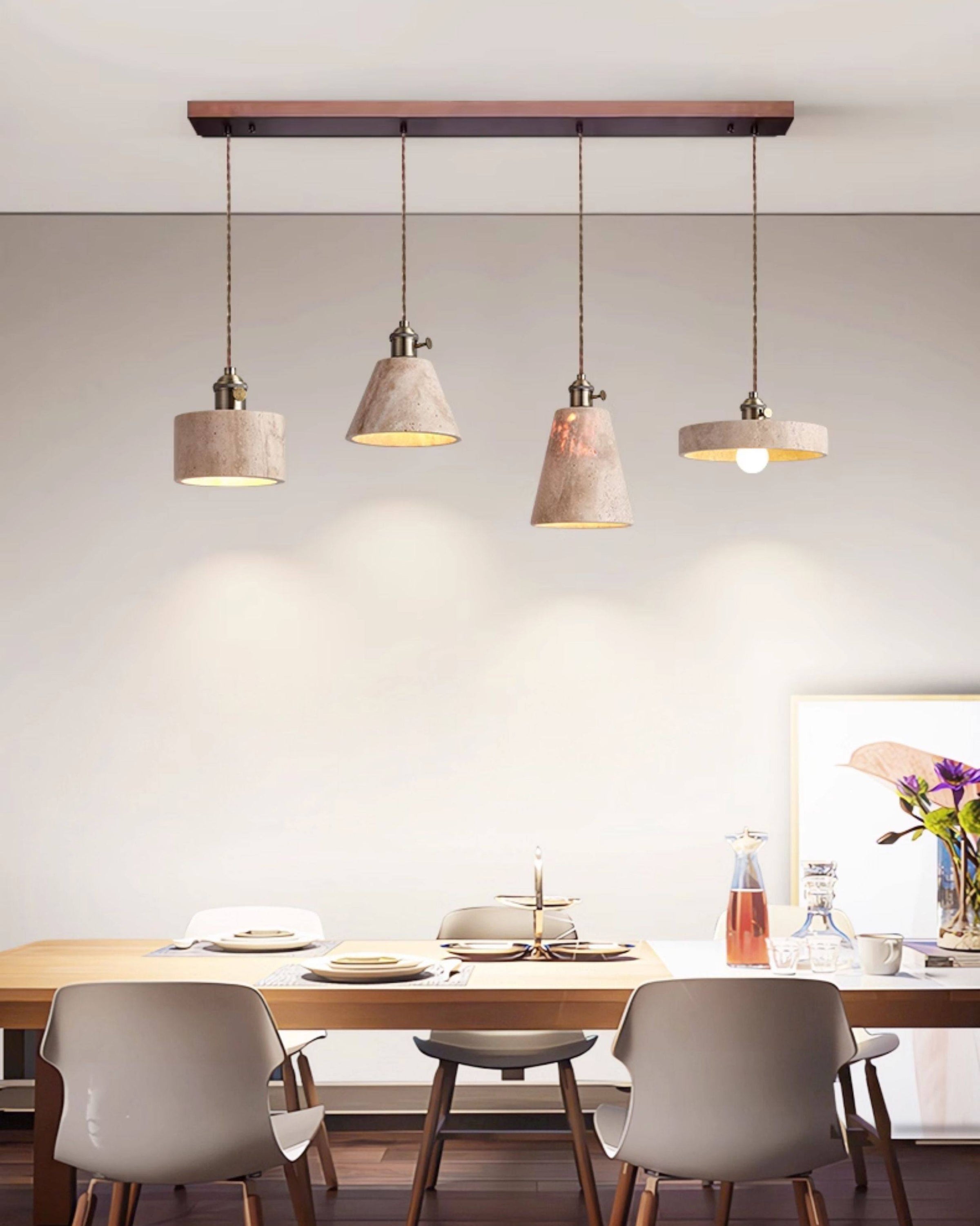 WOMO Multiple Combinations Travertine Pendant Light-WM3113