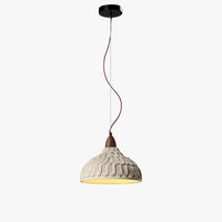 WOMO Engraving Dome Cement Pendant Light-WM3114