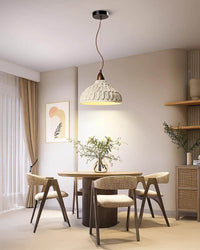 WOMO Engraving Dome Cement Pendant Light-WM3114