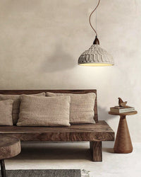 WOMO Engraving Dome Cement Pendant Light-WM3114