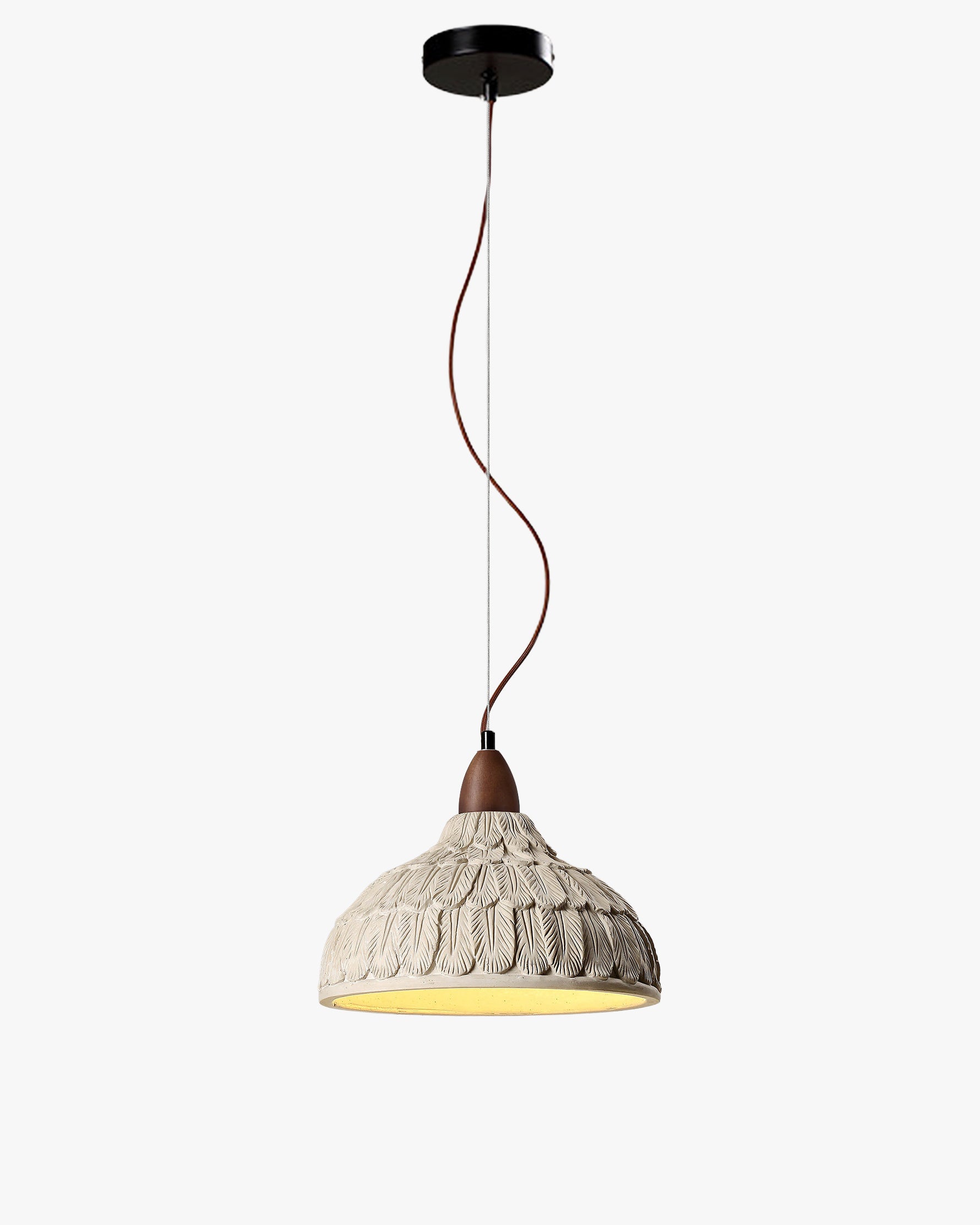 WOMO Engraving Dome Cement Pendant Light-WM3114