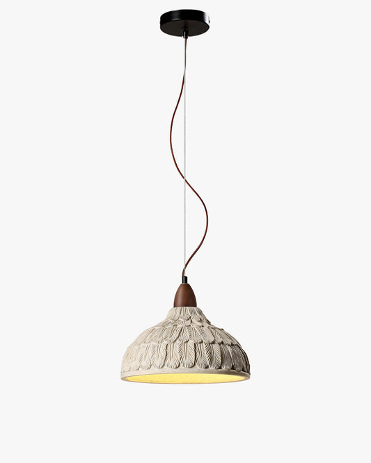 WOMO Engraving Dome Cement Pendant Light-WM3114