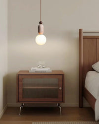 WOMO Travertine Glass Globe Pendant Light - WM3117