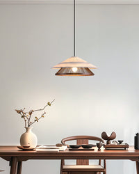 WOMO Rice Paper and Bamboo Cone Pendant Light - WM3118