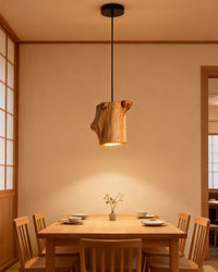 WOMO Natural Wood Pendant Light - WM3120
