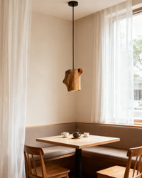WOMO Natural Wood Pendant Light - WM3120