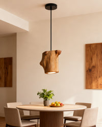 WOMO Natural Wood Pendant Light - WM3120