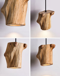 WOMO Natural Wood Pendant Light - WM3120