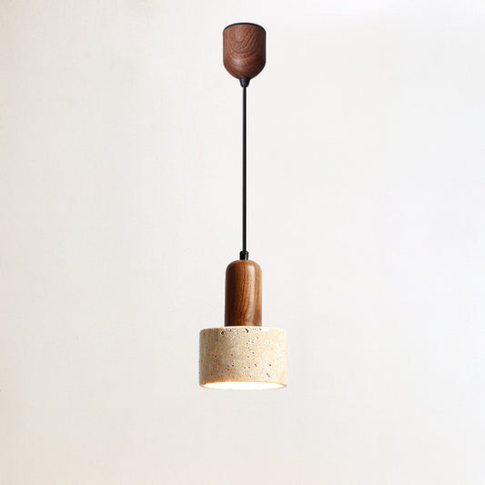 WOMO Travertine Drum Pendant Light - WM3121