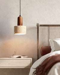 WOMO Travertine Drum Pendant Light - WM3121