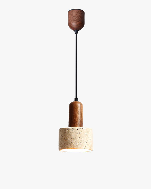 WOMO Travertine Drum Pendant Light - WM3121