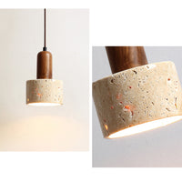 WOMO Travertine Drum Pendant Light - WM3121