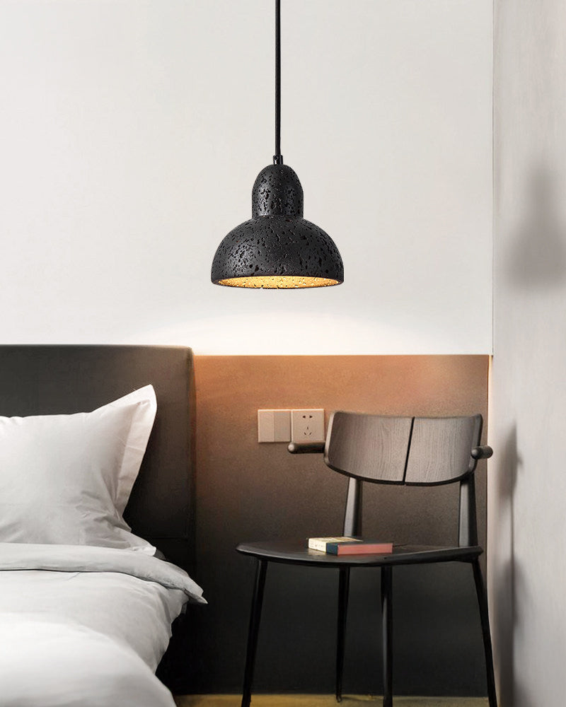 WOMO Black Travertine Cone Pendant Light - WM3122
