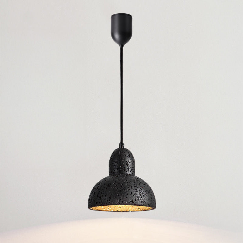 WOMO Black Travertine Cone Pendant Light - WM3122