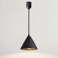 WOMO Black Travertine Cone Pendant Light - WM3122