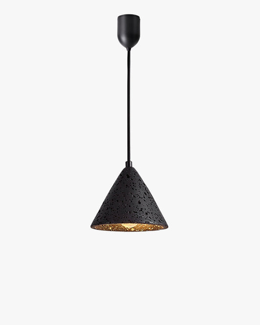 WOMO Black Travertine Cone Pendant Light - WM3122