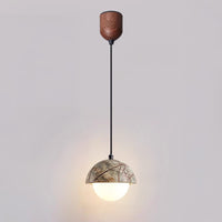 WOMO Travertine Globe Pendant Light - WM3125