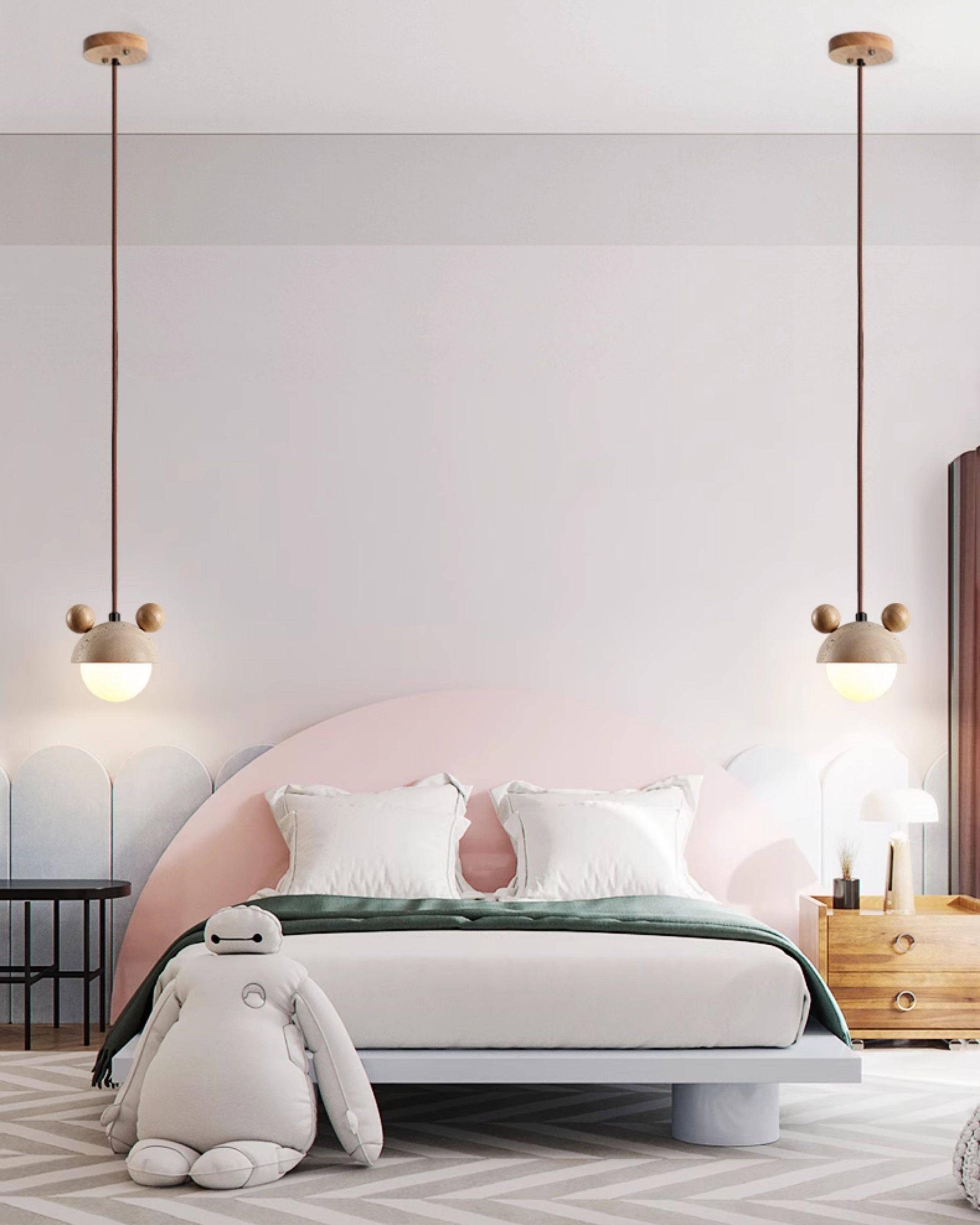WOMO Travertine Globe Pendant Light - WM3125