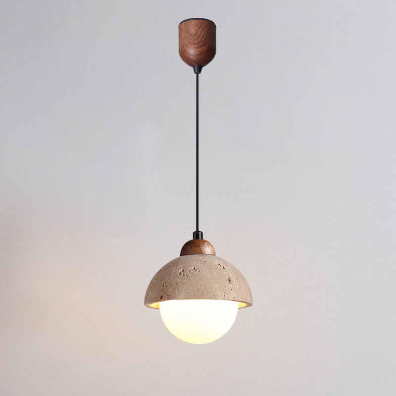 WOMO Travertine Globe Pendant Light - WM3125