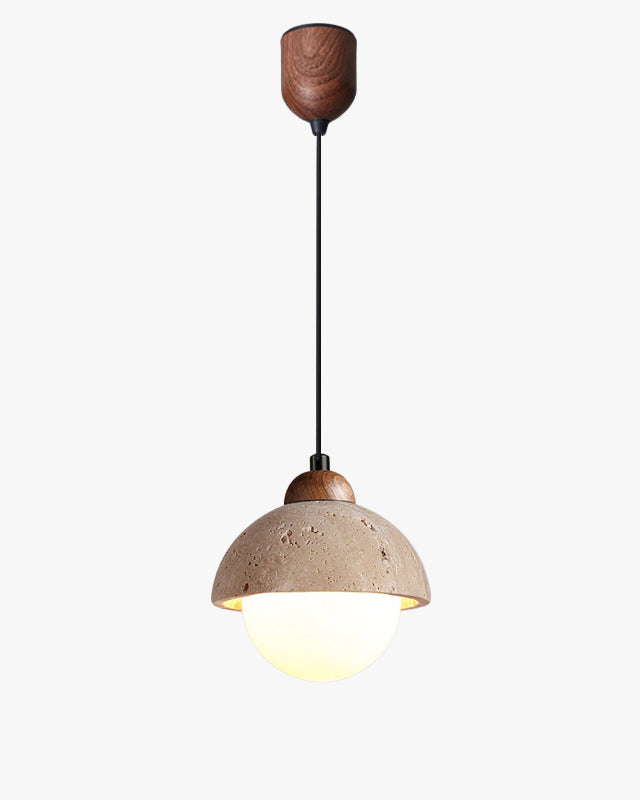 WOMO Travertine Globe Pendant Light - WM3125