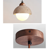 WOMO Travertine Globe Pendant Light - WM3125