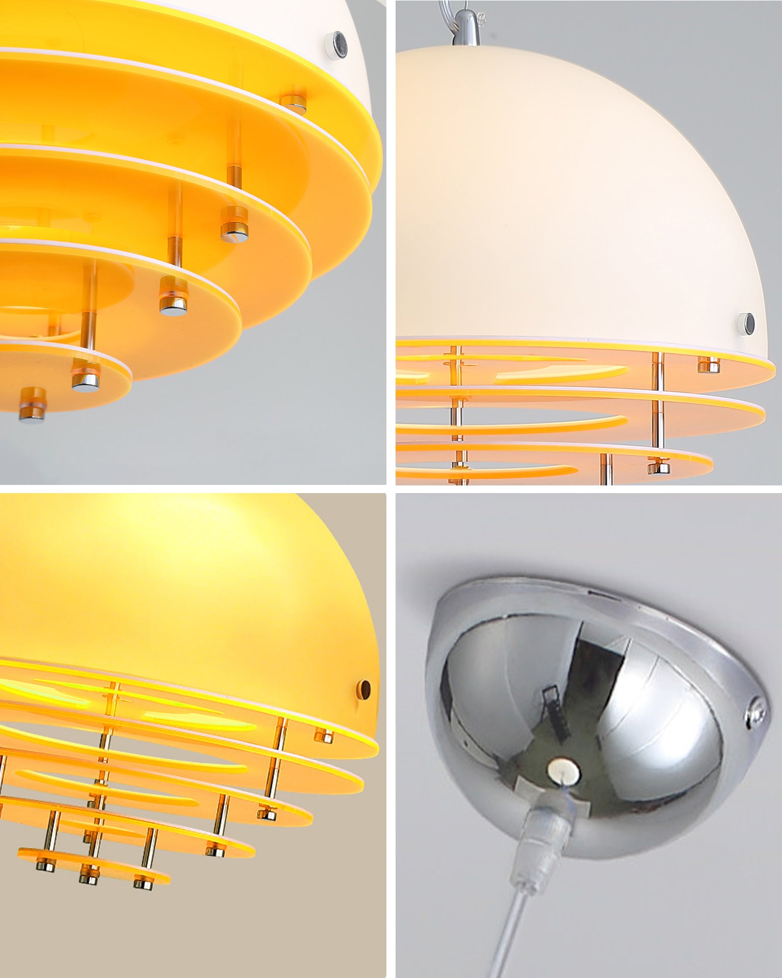 WOMO Contemporary Glass Globe  Pendant Light - WM3126