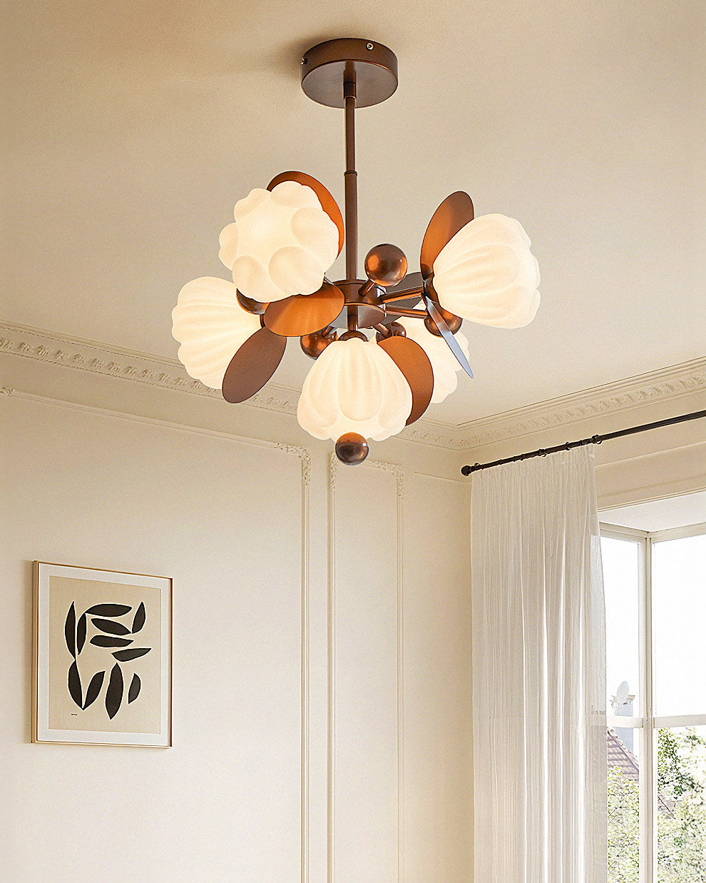 WOMO Multi Glass Flower Pendant Light - WM3127