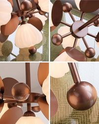 WOMO Multi Glass Flower Pendant Light - WM3127