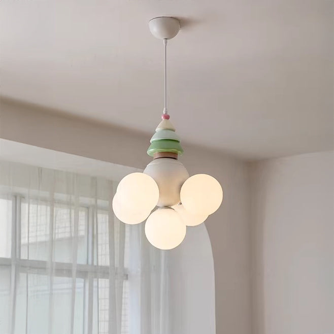 WOMO Contemporary Resin Globe Pendant Light - WM3130