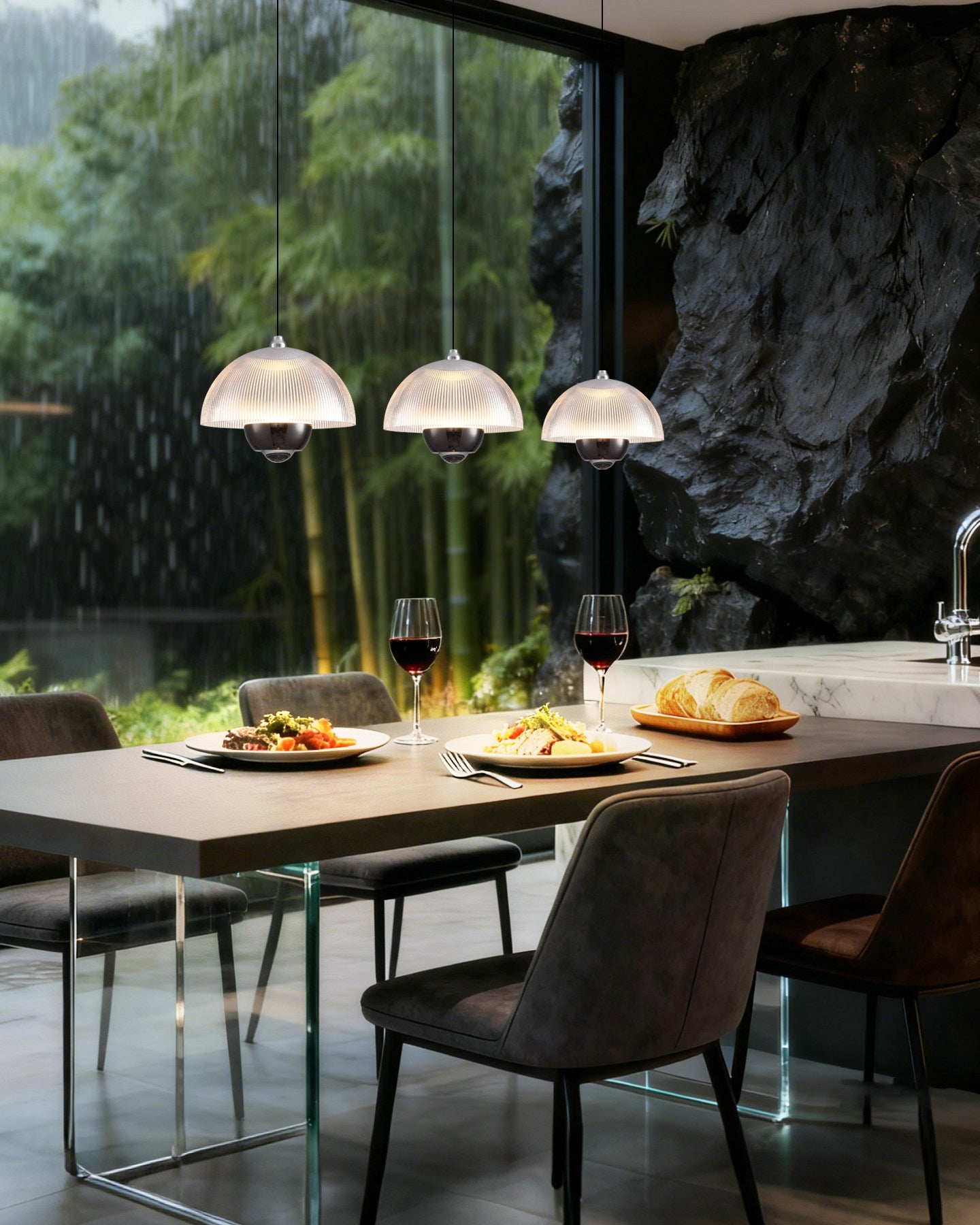 WOMO Minimalist Metal Dome Pendant Light - WM3132