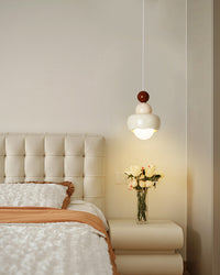 WOMO Resin Glass Flower Pendant Light - WM3133