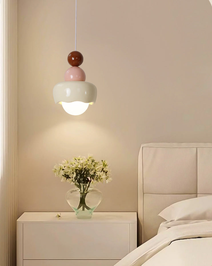 WOMO Resin Glass Flower Pendant Light - WM3133