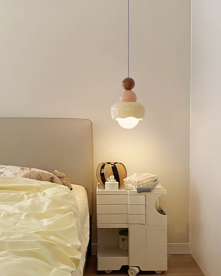 WOMO Resin Glass Flower Pendant Light - WM3133