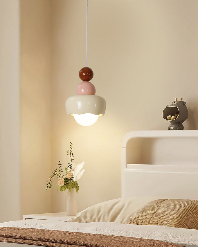 WOMO Resin Glass Flower Pendant Light - WM3133