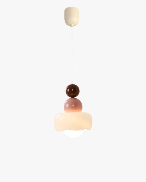 WOMO Resin Glass Flower Pendant Light - WM3133