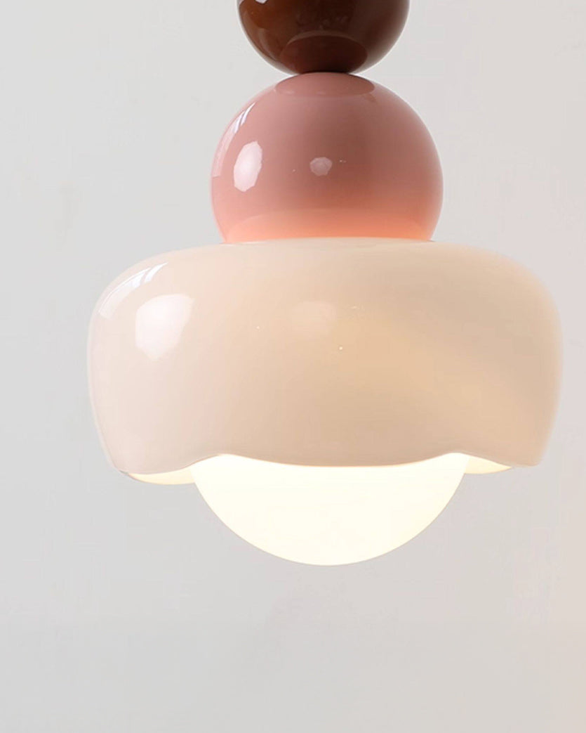 WOMO Resin Glass Flower Pendant Light - WM3133