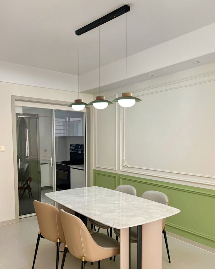 WOMO Linear Multi Globe Glass Pendant Light - WM3135
