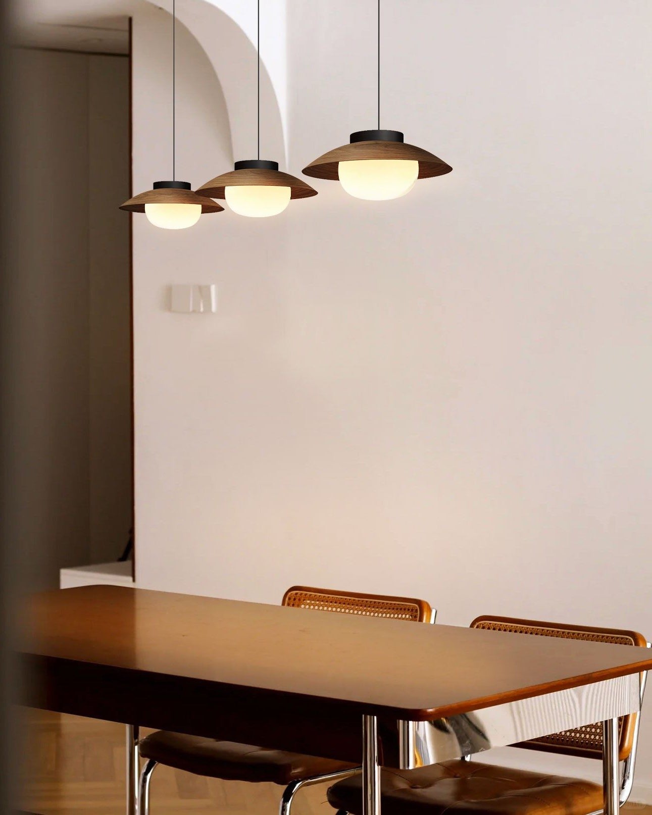 WOMO Linear Multi Globe Glass Pendant Light - WM3135
