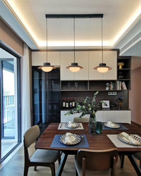 WOMO Linear Multi Globe Glass Pendant Light - WM3135