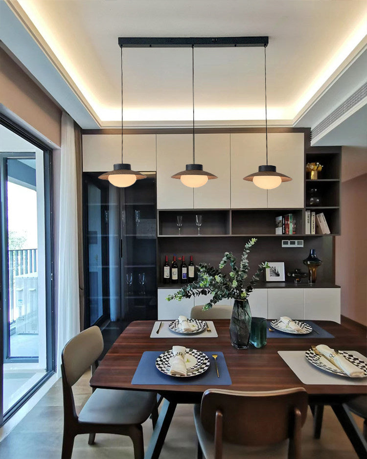 WOMO Linear Multi Globe Glass Pendant Light - WM3135