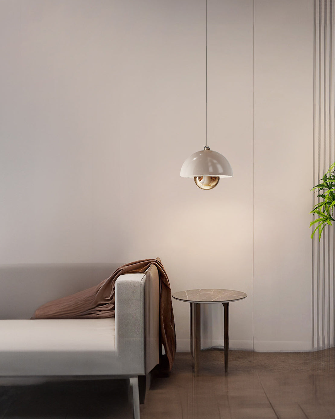 WOMO Contemporary Metal Dome Pendant Light - WM3136